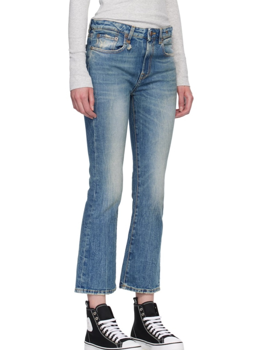 R13 Kick Fit Baby Blue Stretch